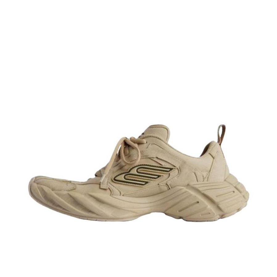 推荐商品：Balenciaga/巴黎世家 MONDAY 运动休闲鞋 系带尖头圆头厚底 米色