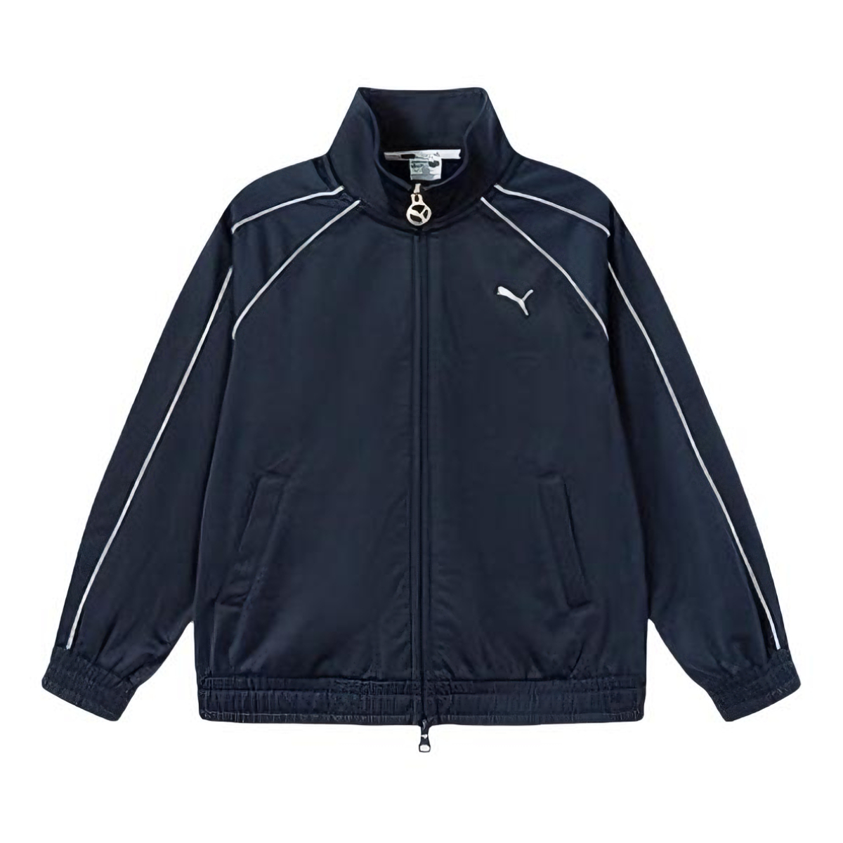 推荐商品：Puma/彪马童装 拉链针织长袖立领夹克 中大童 353925105203 深蓝