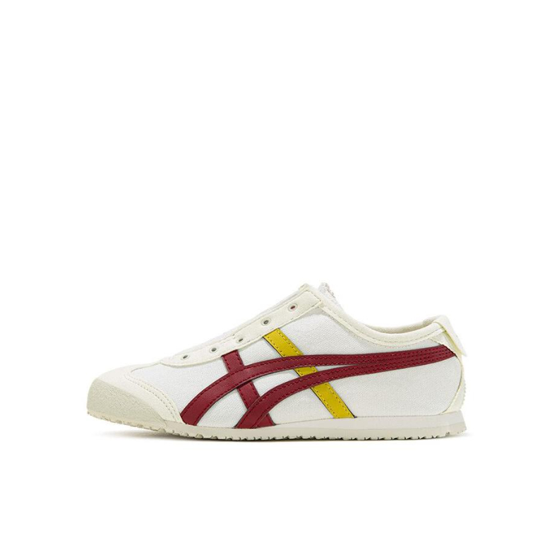 推荐商品：Onitsuka Tiger Mexico 66 Slip-on 轻便 一脚蹬 运动鞋儿童 小童/米白/红色