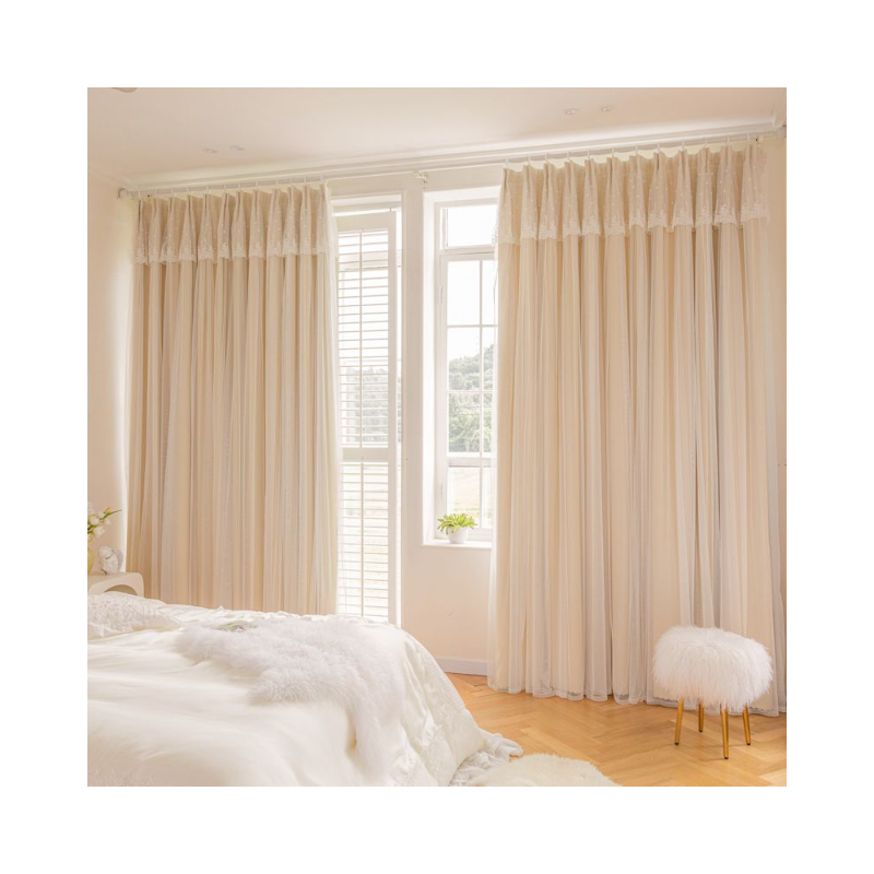 推荐商品：御兰妮 挂钩款 奶油风窗帘