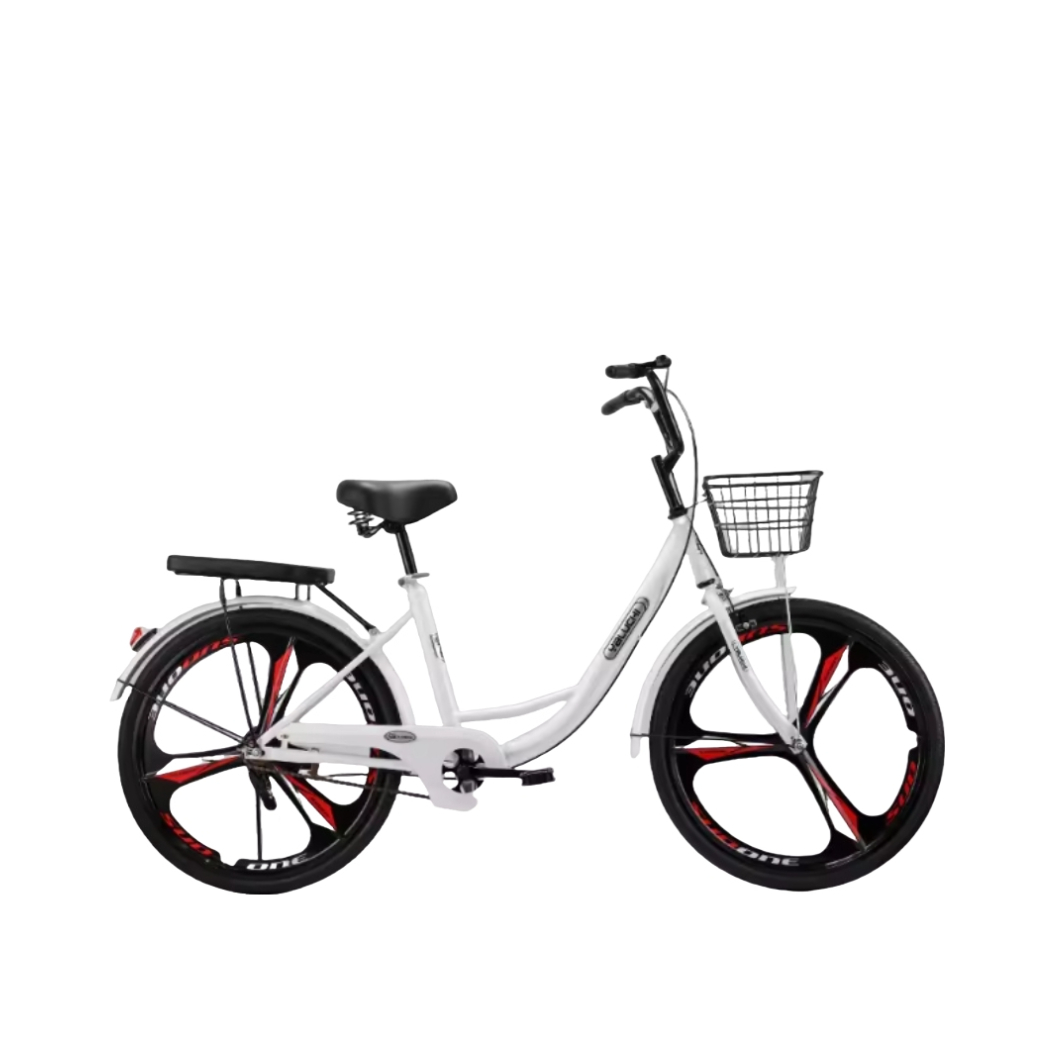 推荐商品：示久 高碳钢 单速 减震 轻便 通勤 城市自行车