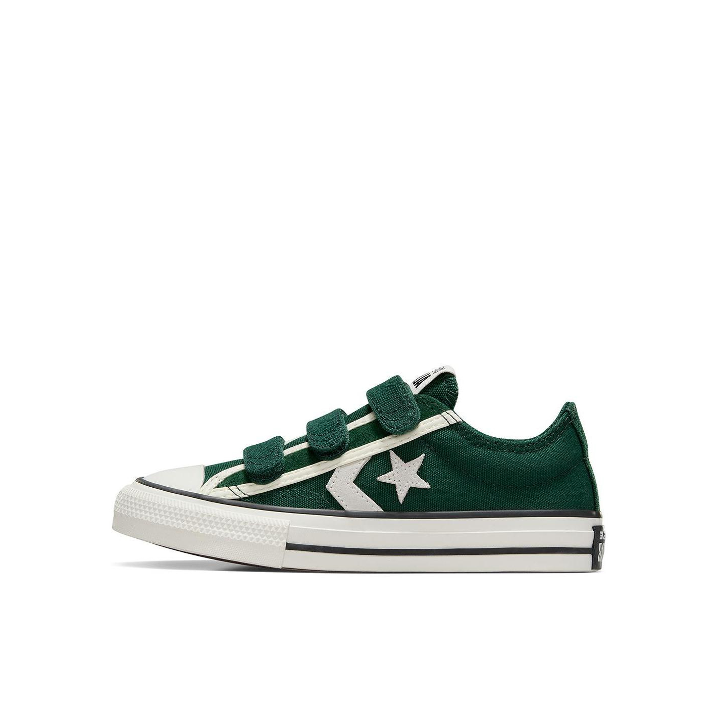 推荐商品：Converse/匡威 Star Player 76 舒适百搭 减震耐磨 魔术贴 帆布鞋儿童 小童/绿色/白色