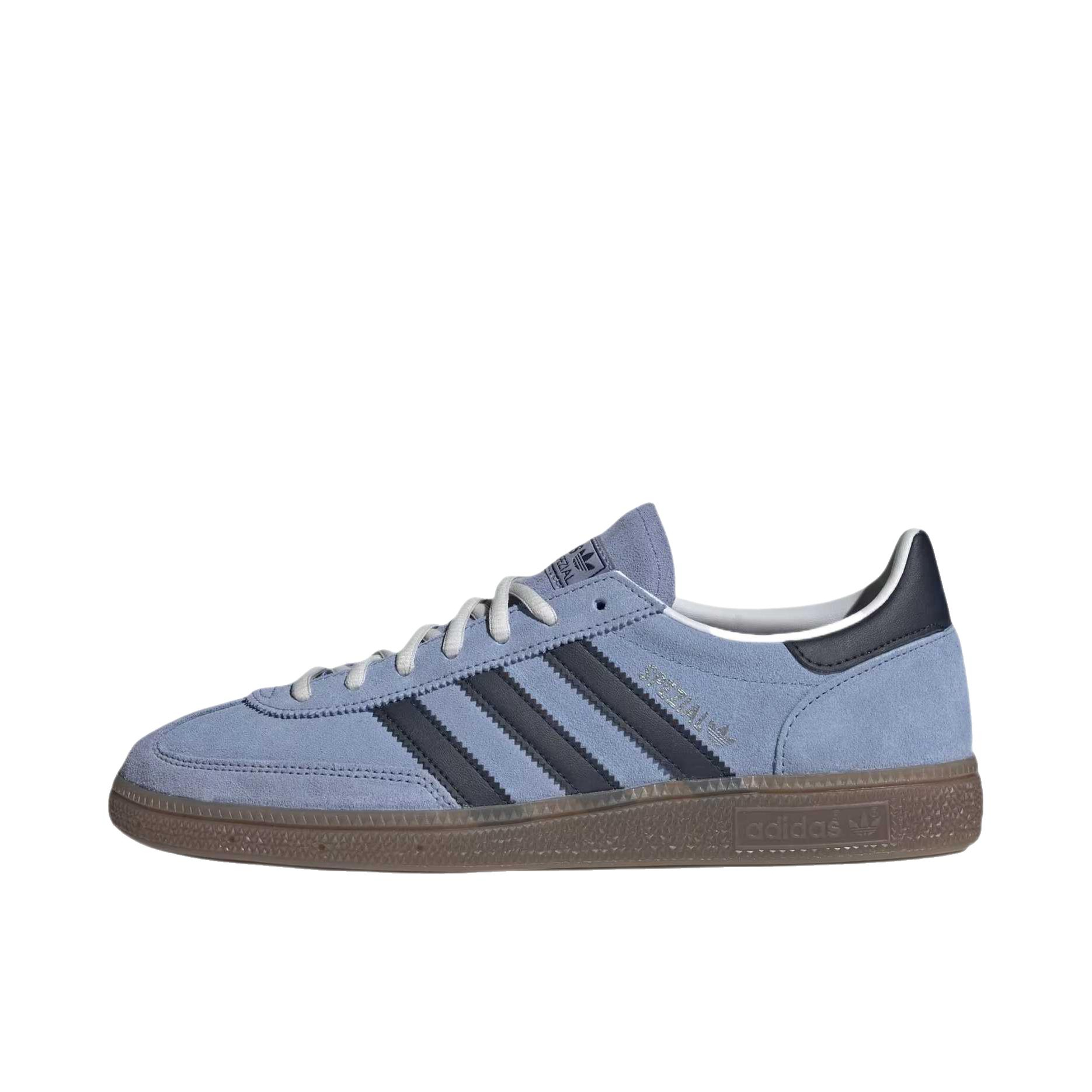 推荐商品：adidas Originals Handball Spezial 薄底鞋 T头鞋 德训鞋 板鞋 简约百搭复古轻便防滑耐磨贴合圆头耐穿 低帮/粉笔蓝/传奇墨水/胶色