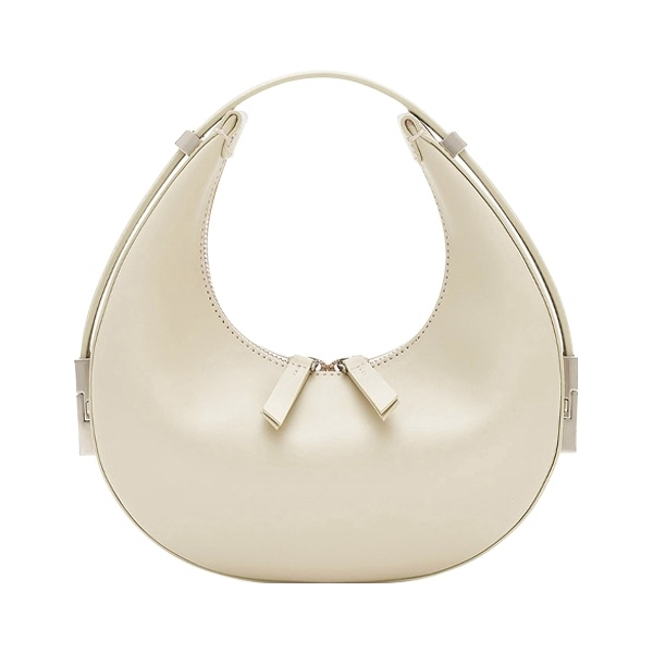 推荐商品：OSOI 纯色拉链开合皮革迷你腋下单肩手提包  