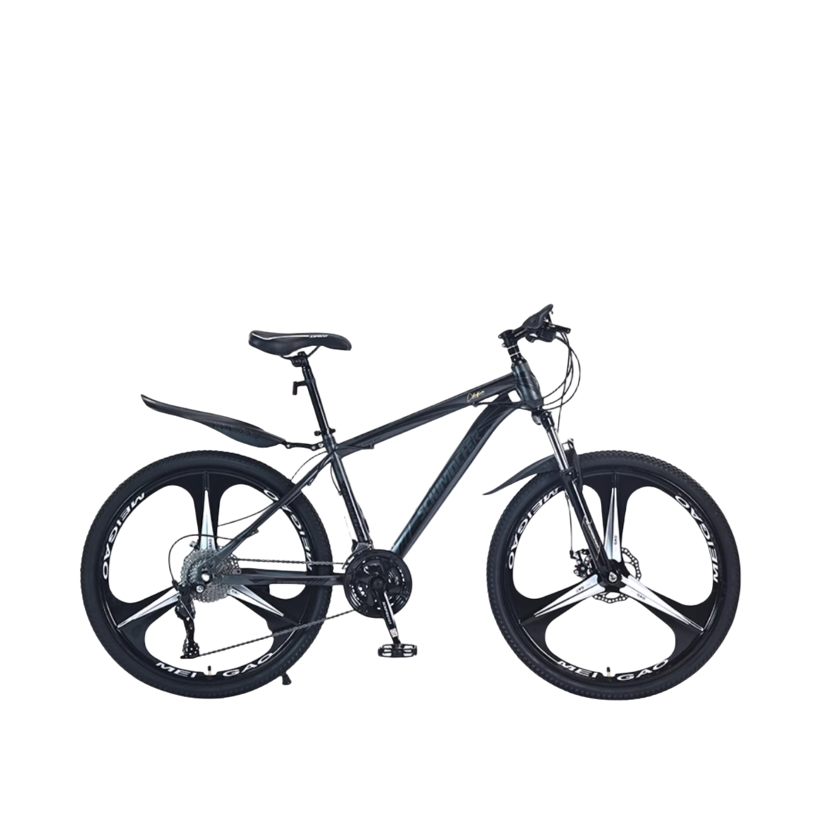 推荐商品：狮卡途 02300 高碳钢 变速 减震 越野 代步 山地车