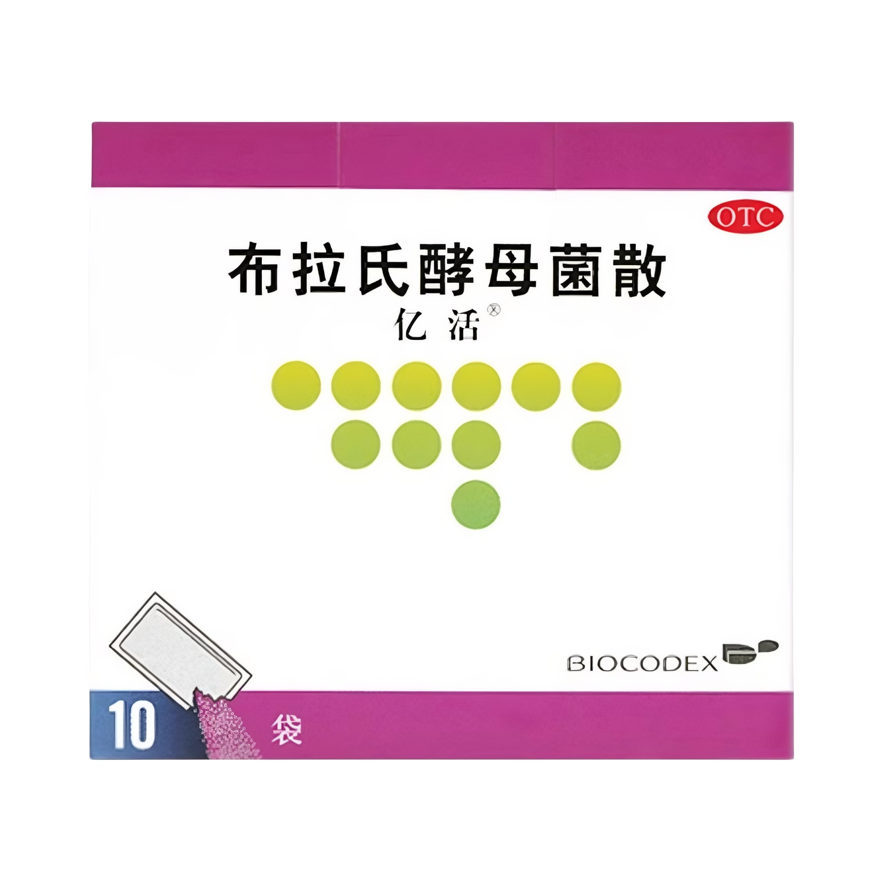 推荐商品：亿活 布拉氏酵母菌散 盒装 肠胃菌群失调