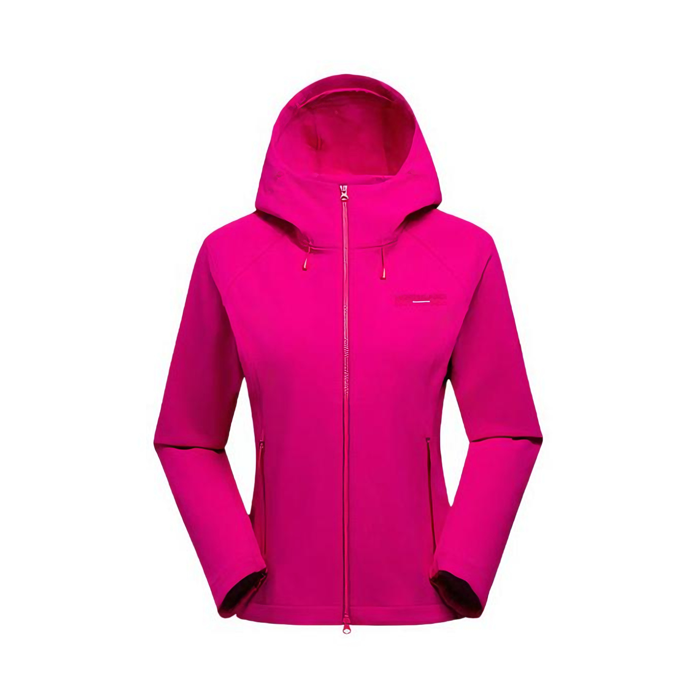 推荐商品：Northland/诺诗兰 2026SS 防风拉链连帽长袖冲锋衣 女装 NXJGH2561E 玫洛粉