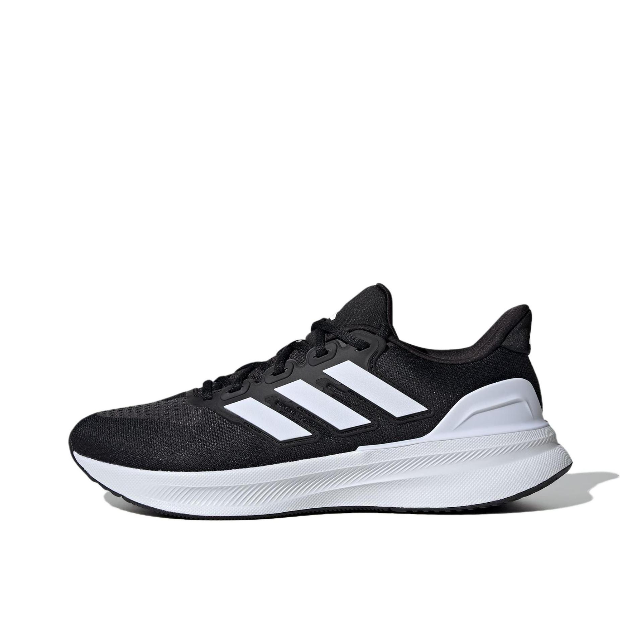 推荐商品：adidas ULTRARUN 5 跑鞋 缓震网面透气防滑耐磨回弹防水随心畅跑支撑圆头贴合 黑色/白色