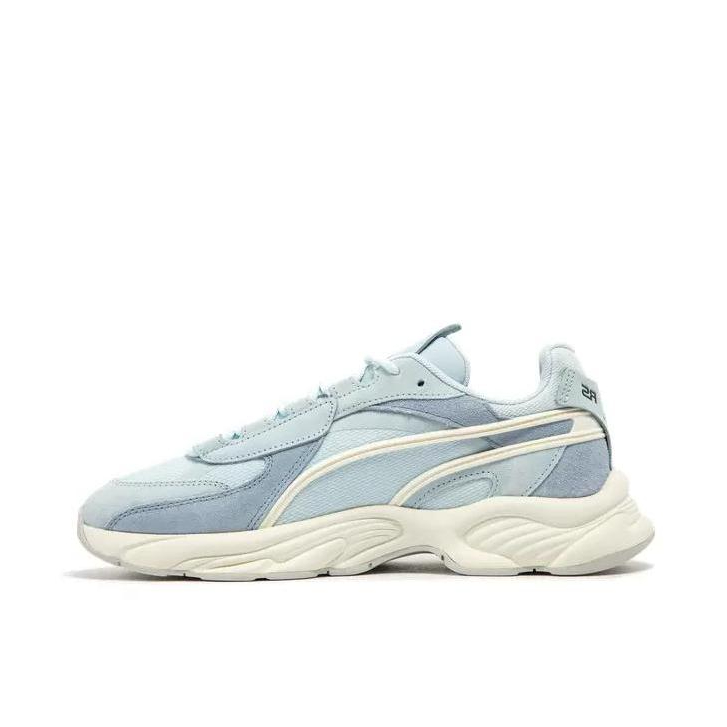 推荐商品：Puma/彪马 Rs-Connect 运动休闲鞋 舒适百搭防滑耐磨网面拼接透气织物复古 白色/蓝色