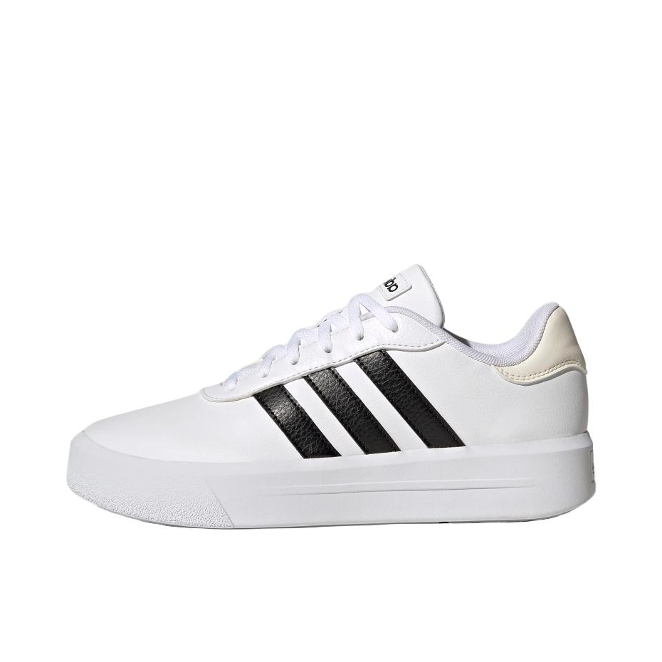 推荐商品：adidas Court Platform 板鞋 舒适厚底透气防滑耐磨轻便百搭潮流 熊猫/女款/白色/黑色
