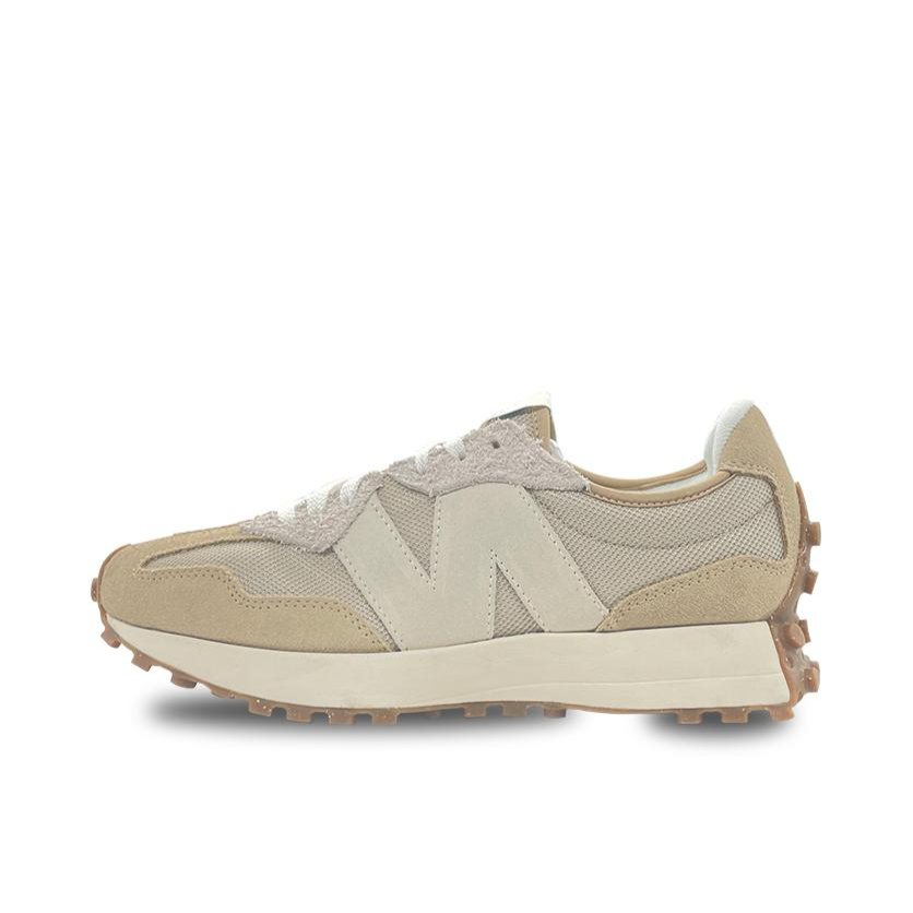 推荐商品：【IU同款】 New Balance 327 跑鞋 舒适复古防滑耐磨休闲透气减震拼接运动防水织物慢跑圆头 米棕色