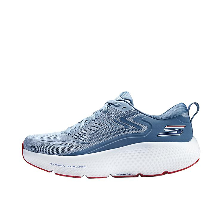 推荐商品：Skechers/斯凯奇 Go Run Max Road 6 碳板 减震 防滑耐磨 舒适轻便 跑步鞋 浅蓝色