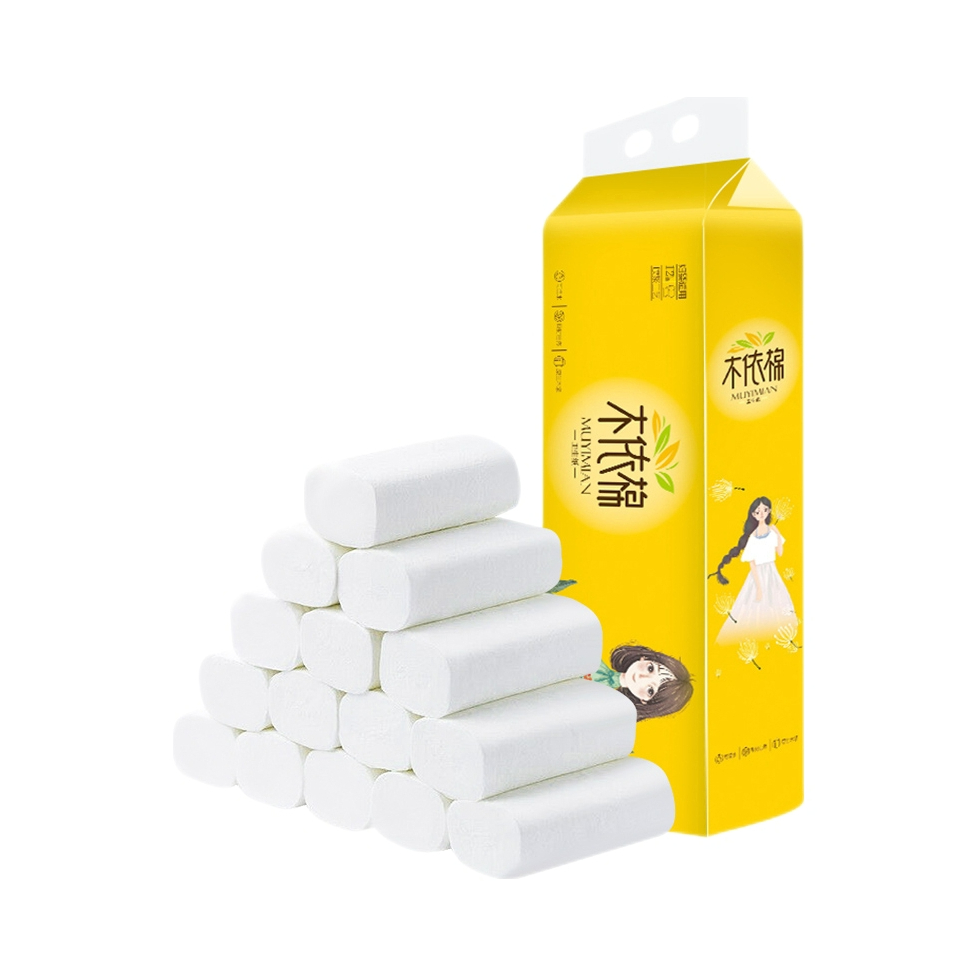 推荐商品：木依棉 5层 无芯卷纸