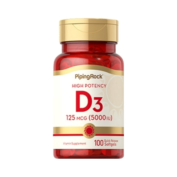 推荐商品：PipingRock/朴诺 维生素d3软胶囊5000iu 进口补钙活性高含量呵护关节