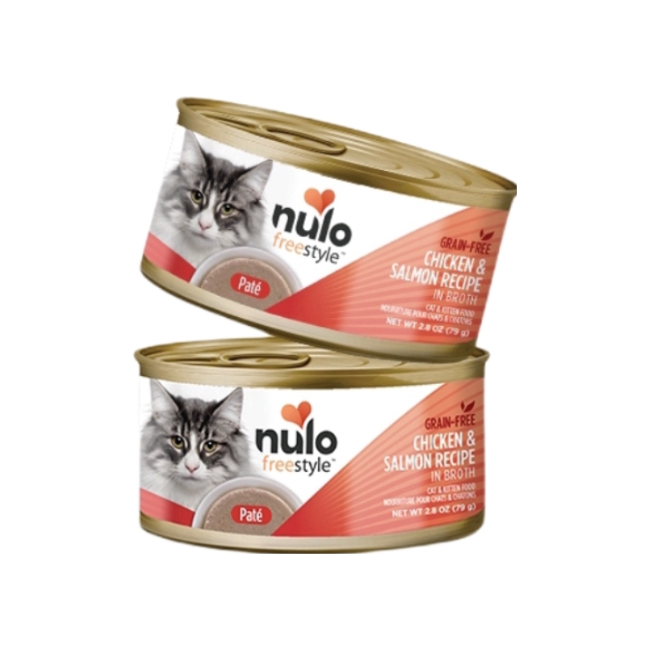 推荐商品：nulo 鸡肉三文鱼肉泥配方猫零食罐头调理肠胃