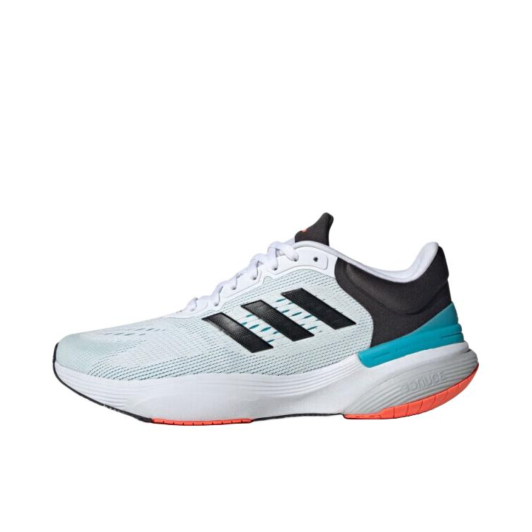 推荐商品：adidas Response Super 3.0 跑鞋 减震回弹防滑耐磨网面透气织物 天蓝/黑色