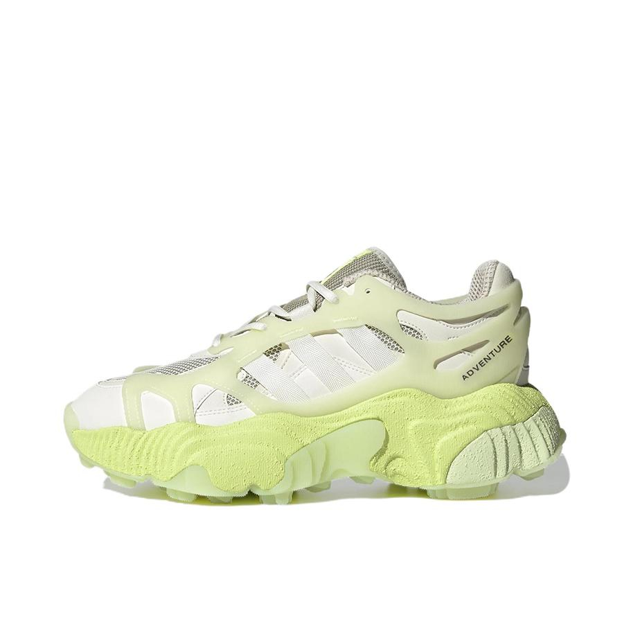 推荐商品：adidas Roverend Adventure 织物 防滑耐磨 轻便透气 潮流时尚 舒适百搭运动休闲鞋 米色/绿色