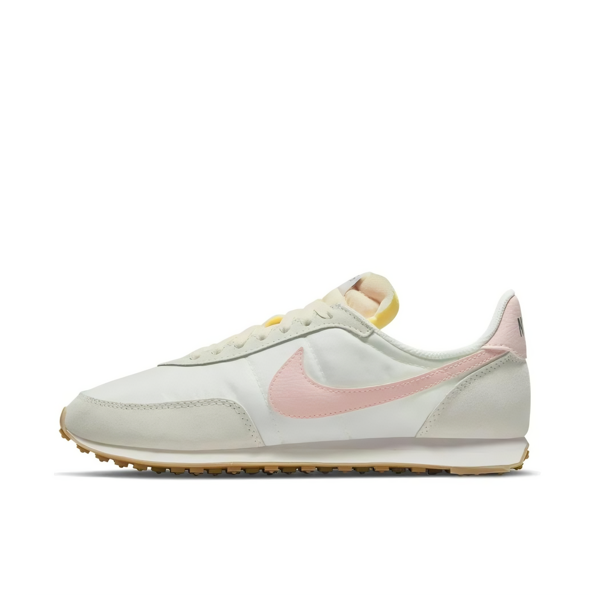 推荐商品：Nike Waffle Trainer 2 运动休闲鞋 耐磨时尚复古透气舒适 女款/白色/粉色