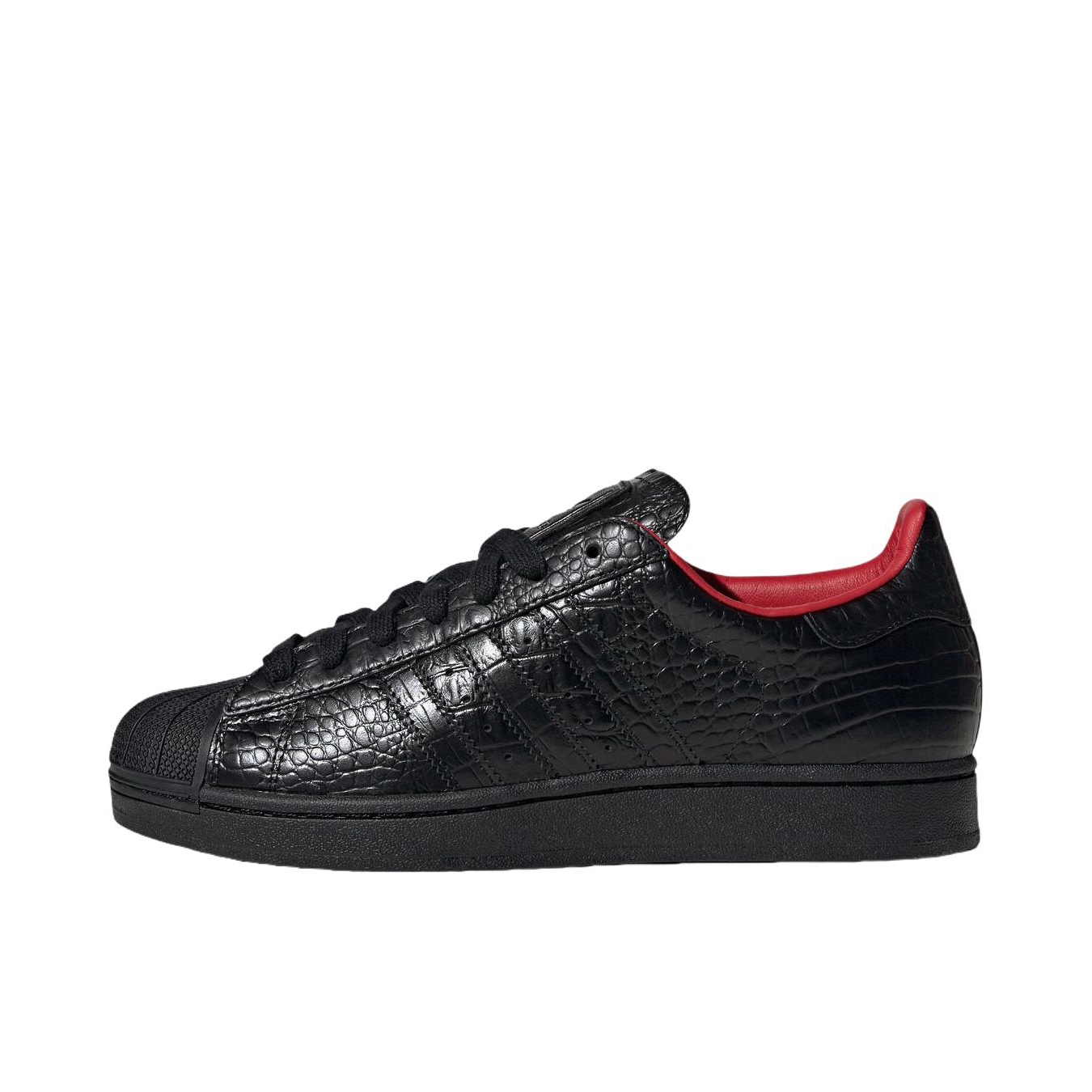 推荐商品：adidas Originals Superstar 2 板鞋 复古防滑耐磨贝壳头贴合圆头支撑 黑色/浅猩红