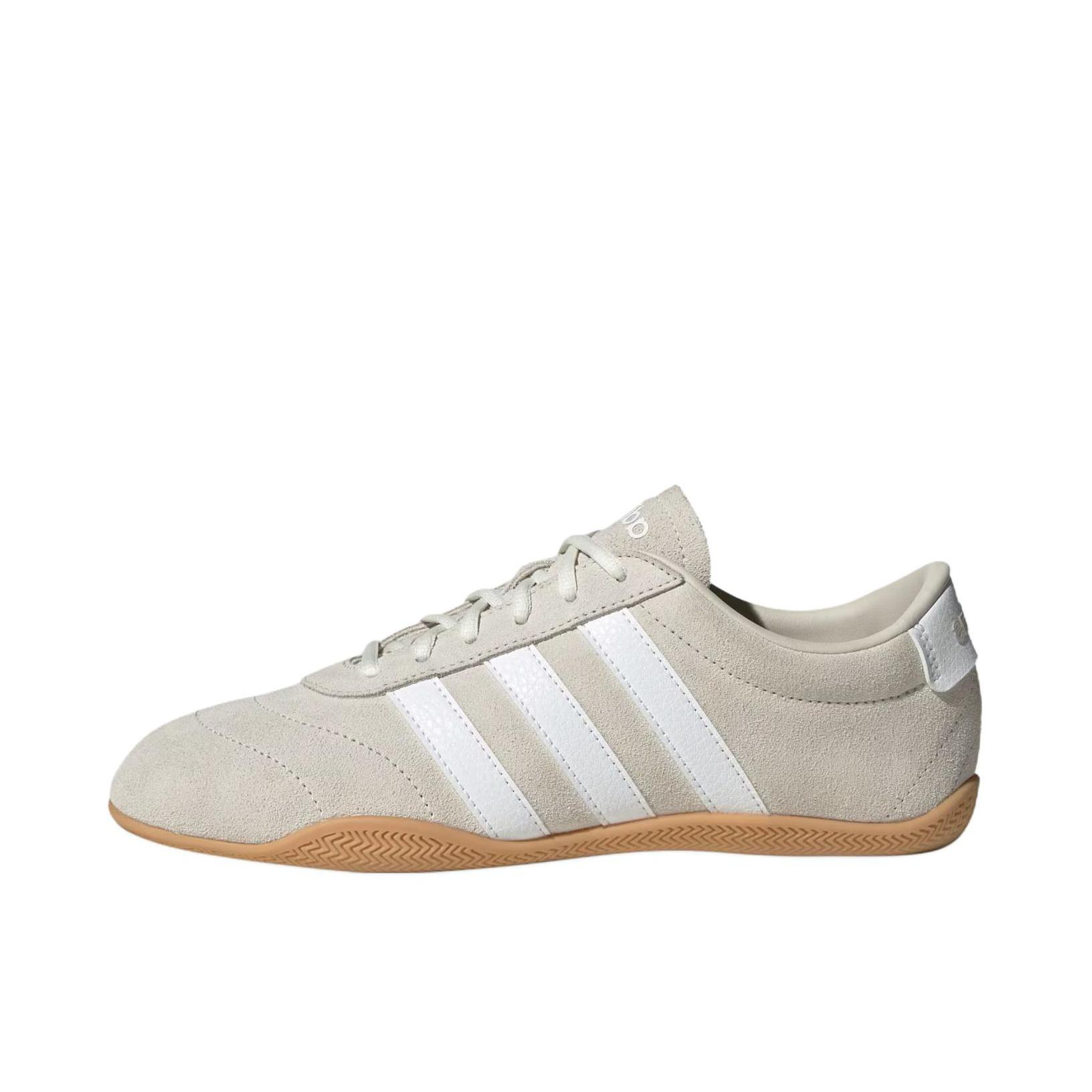推荐商品：adidas Grand Court Lo 德训鞋 薄底鞋 运动休闲鞋 舒适潮流百搭复古贴合 女款/米色/白色