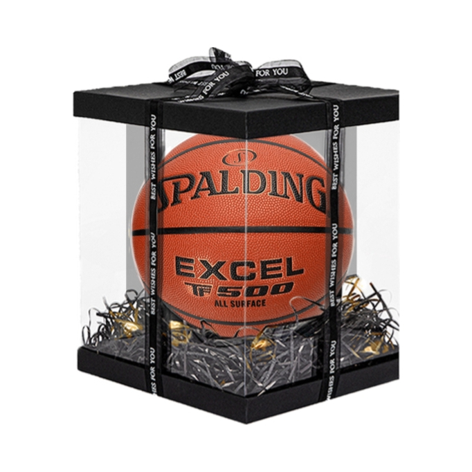 Spalding/斯伯丁 TF-500系列 星街战 耐磨 真皮 超纤 室内外 吸湿 竞技比赛 粘手 水泥地 PU篮球 76-797Y 礼盒装 76-797Y/礼盒装