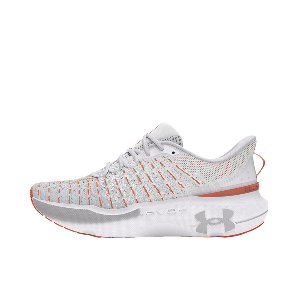 推荐商品：Under Armour/安德玛 Infinite Elite韧系列 灵活 缓冲 织物 回弹 跑鞋 白色/橙色