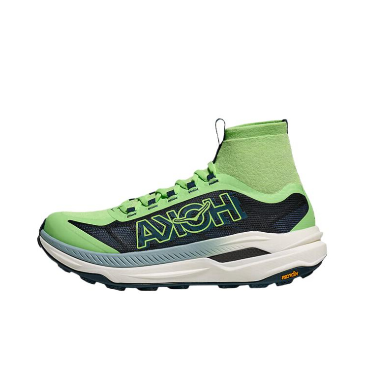推荐商品：HOKA ONE ONE  Tecton X 3  碳板 防滑耐磨 舒适透气 系带 橡胶 户外  跑鞋 青苹色/暮光蓝