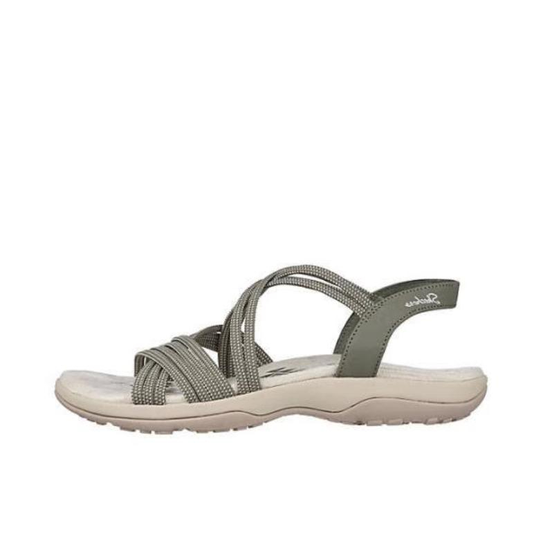推荐商品：Skechers/斯凯奇 运动 缓震 透气 凉鞋 202405 橄榄绿