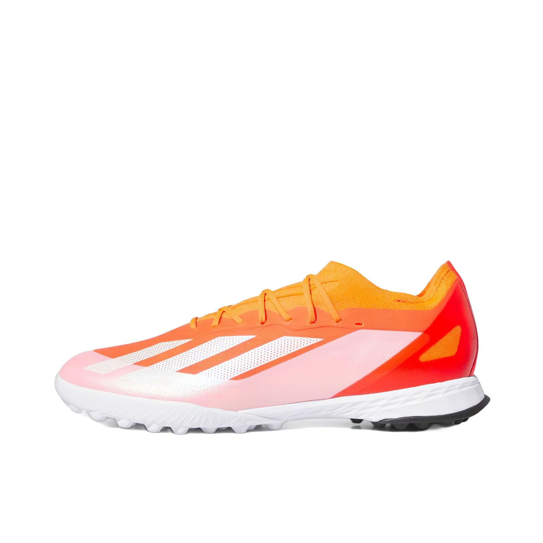 推荐商品：adidas X Crazyfast Elite TF 顶级 胶质碎钉 人造草地 耐磨 足球鞋 红色/白色/粉色