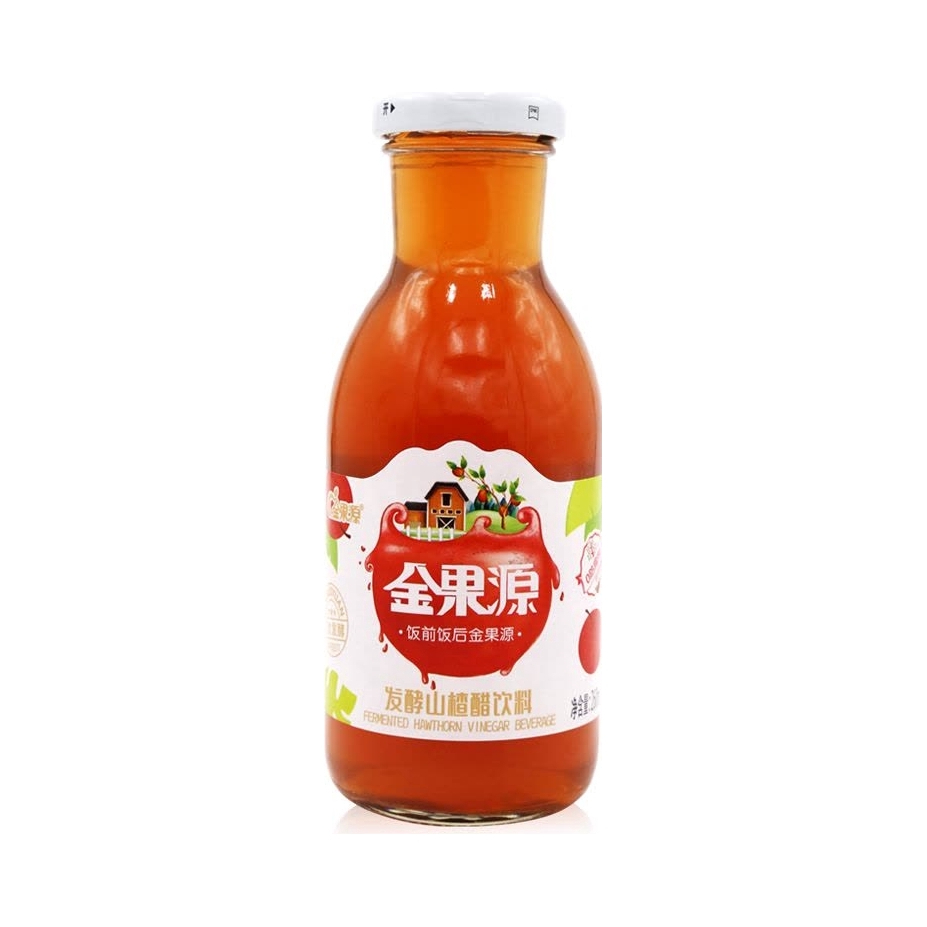 推荐商品：JOYFRUITS/金果源 山楂醋饮料 瓶装 二次发酵 260ml