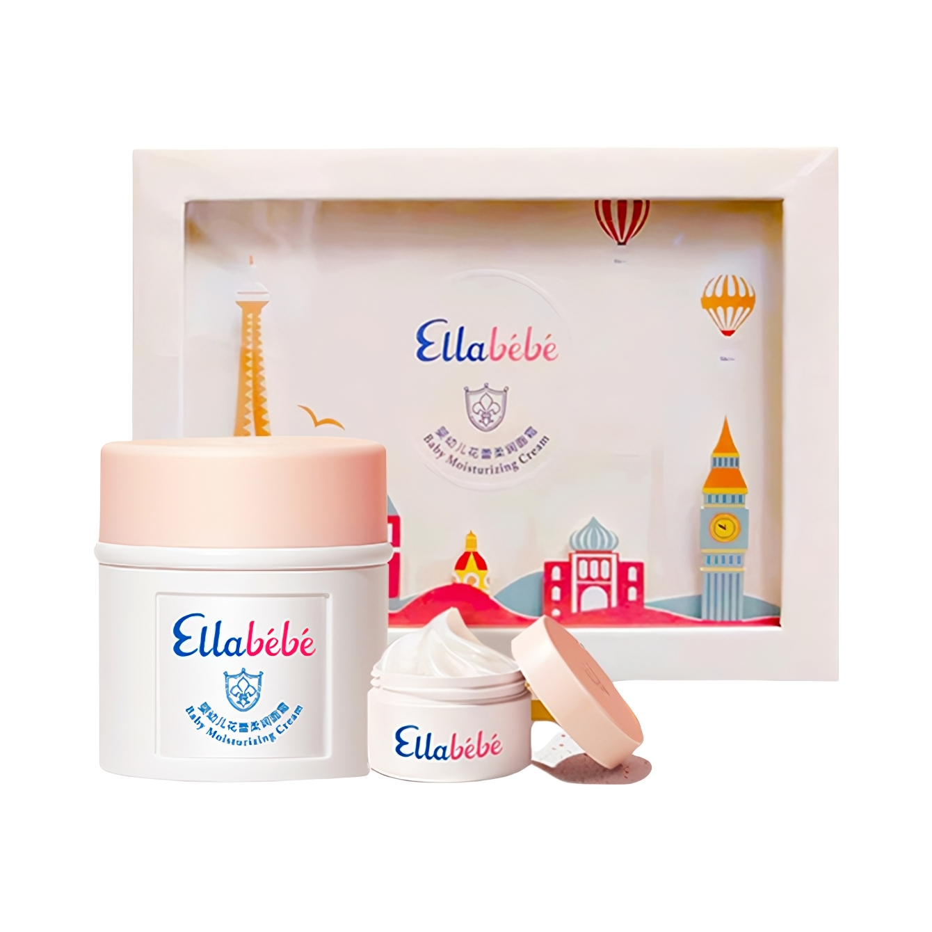 推荐商品：嗳乐蓓贝/Ellabebe 婴儿宝宝换季褪红小云朵面霜补水保湿好吸收