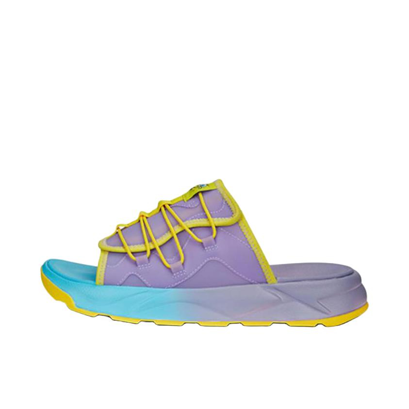 推荐商品：Puma/彪马 RS Slides 轻便透气 舒适 休闲 拖鞋 海绵宝宝联名/紫色/黄色