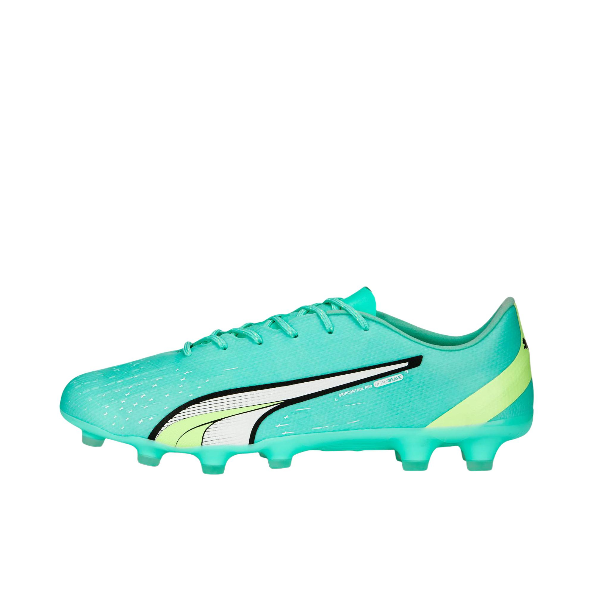 推荐商品：Puma/彪马 Ultra Pro FG/AG 人造草坪 防滑耐磨 舒适减震 圆头 胶质 短钉 足球鞋 白色/绿色