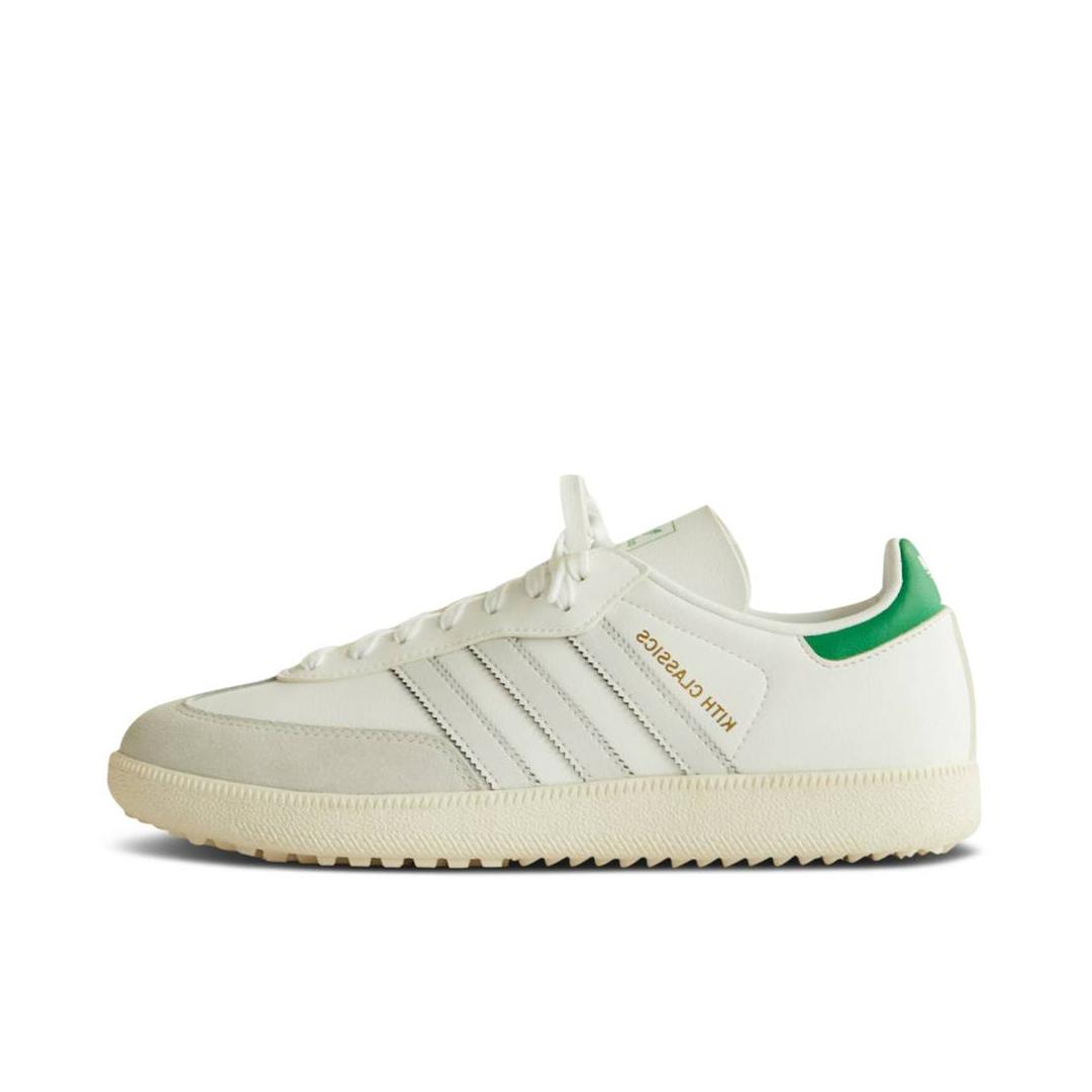 推荐商品：adidas Originals Samba OG T头鞋 板鞋 经典复古舒适百搭耐磨合成革圆头薄底贴合 kith联名/米色/绿色