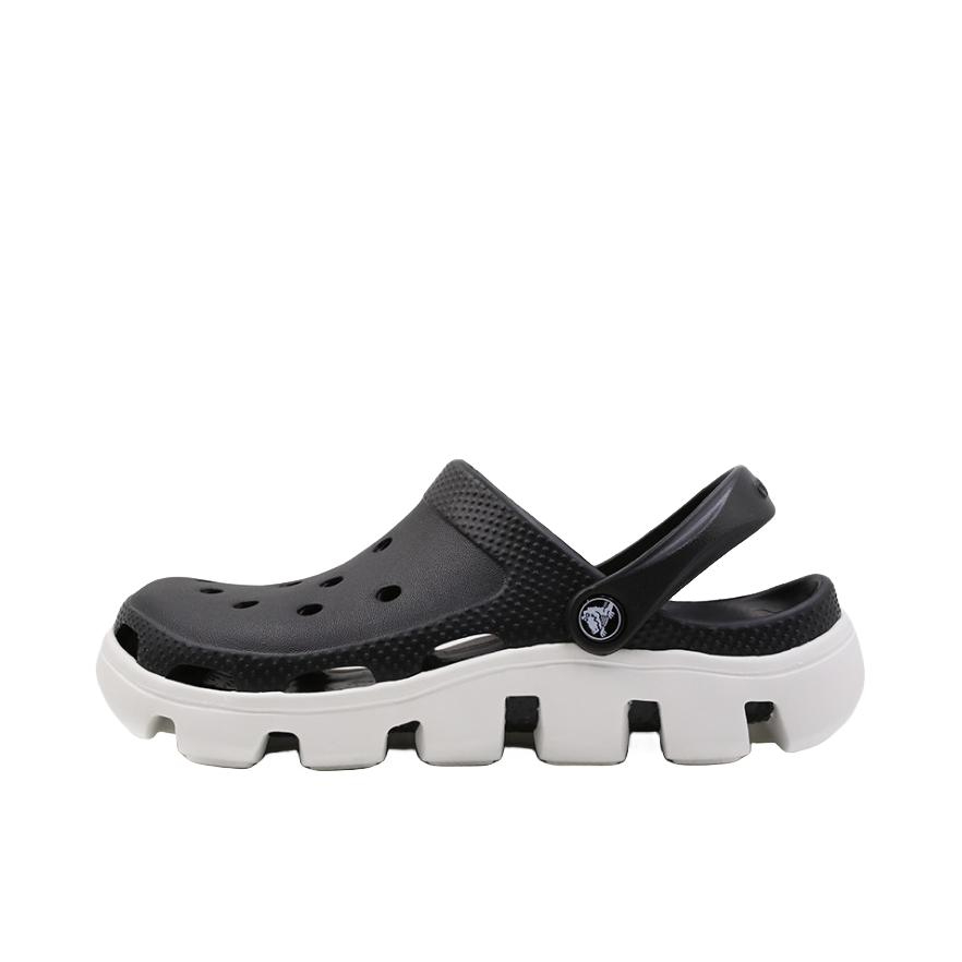 推荐商品：Crocs/卡骆驰 Duet Sport Clogs 迪特 防滑耐磨 包头 轻便 舒适 透气运动 洞洞鞋 凉鞋 深蓝色