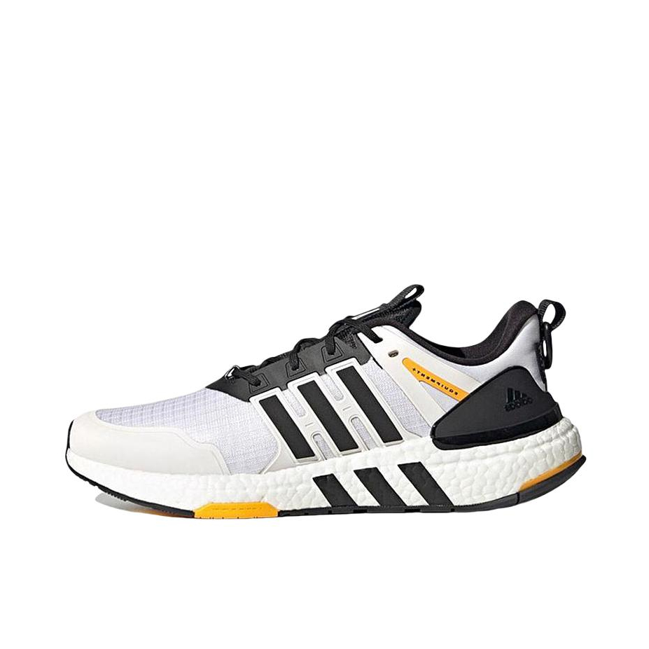 推荐商品：adidas Equipment+ 跑鞋 缓震防滑耐磨舒适轻便透气网面全掌织物回弹轻运动 白色/黑色/灰色