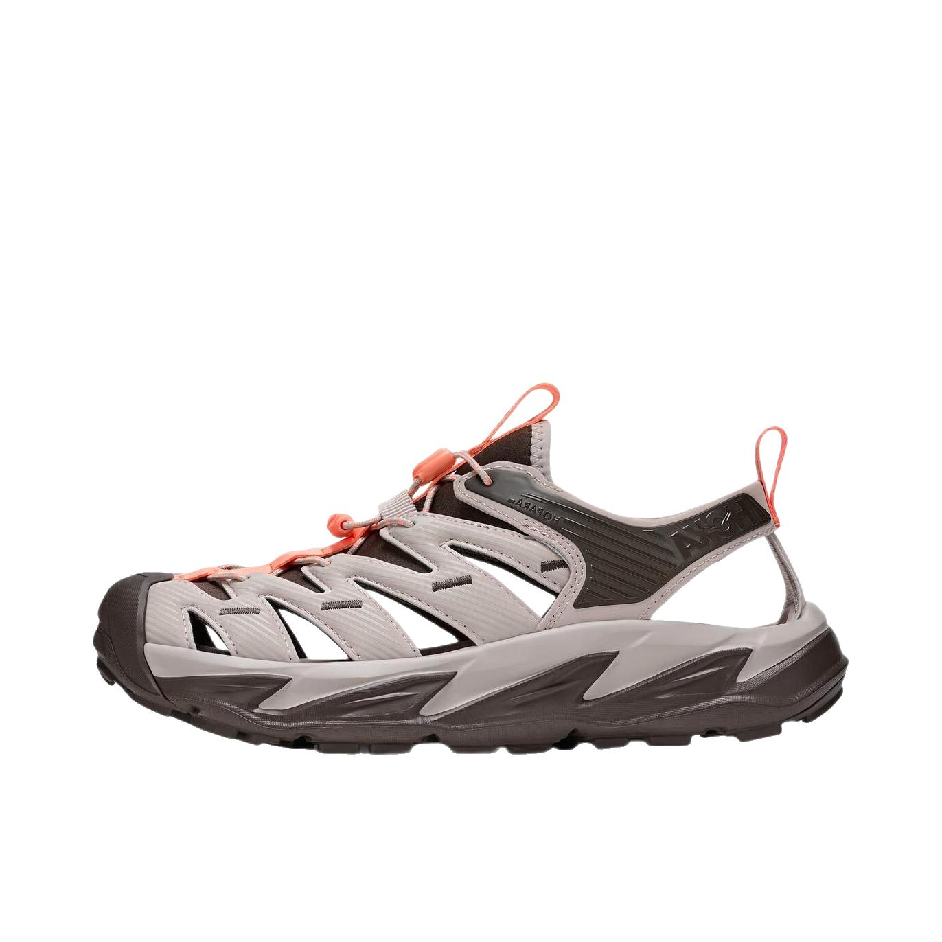 推荐商品：HOKA ONE ONE Hopara 防滑耐磨 减震回弹 防臭橡胶 拼接圆头 沙滩徒步 一脚蹬 溯溪鞋 户外鞋 河岩灰/崖壁灰