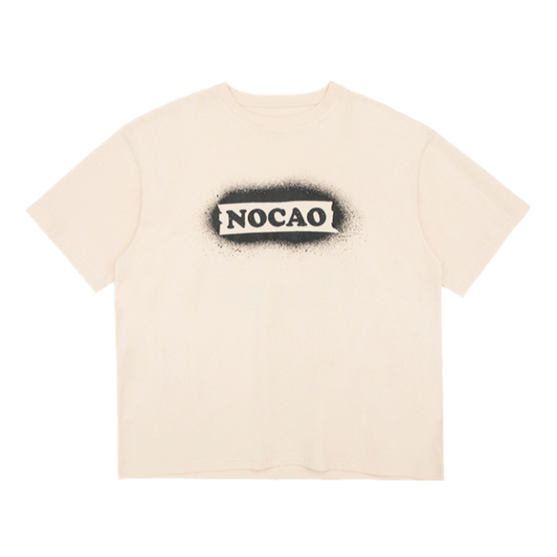NOCAO/弄嘲 短袖夏宽松喷绘小花国潮牌 男女同款 NC2021205
