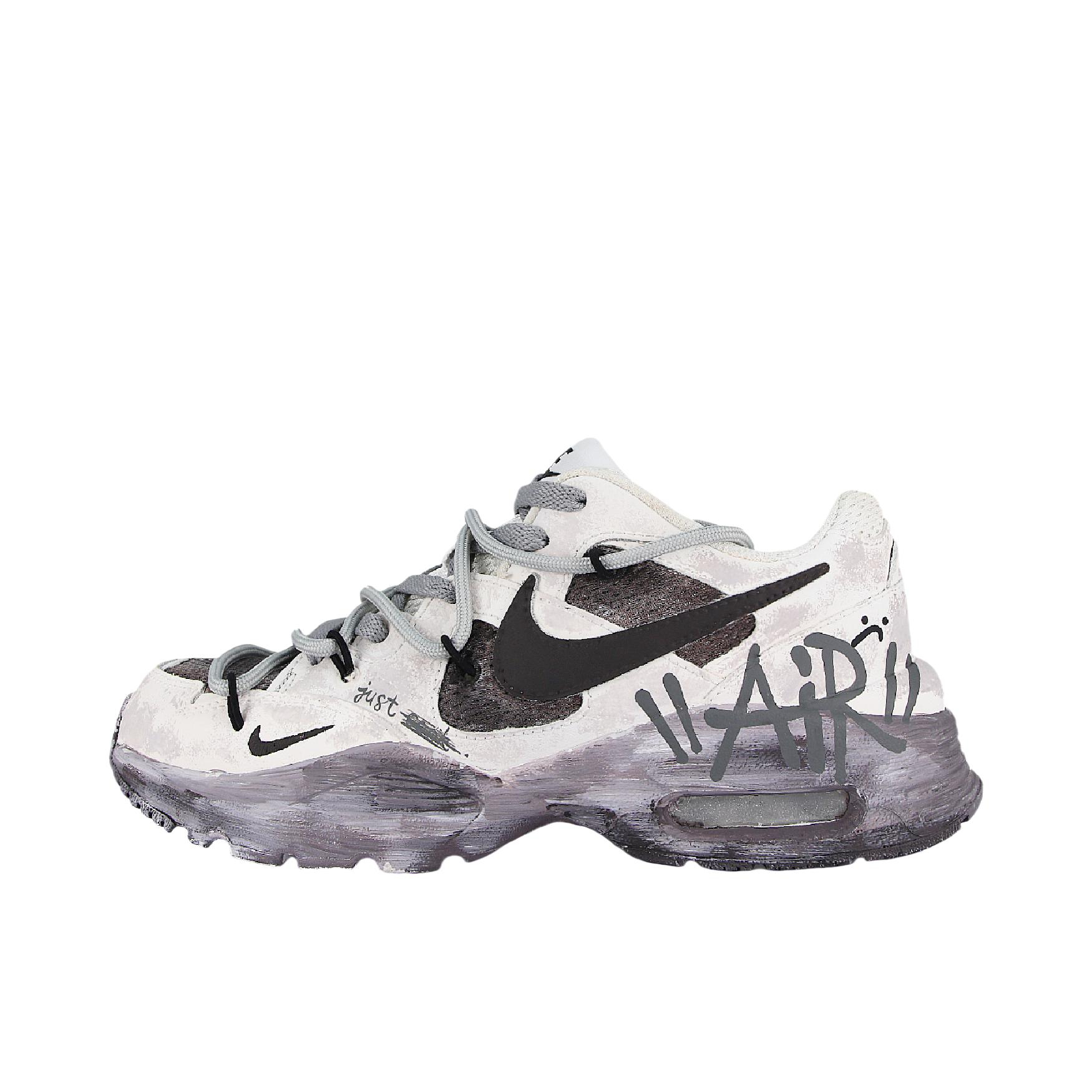 推荐商品：【定制球鞋】Nike Air Max Fusion 支撑 做旧 防滑耐磨 网布透气 防水 织物 时尚潮流 复古休闲 运动风 气垫 脏脏鞋 跑鞋 女款/衰败城市
