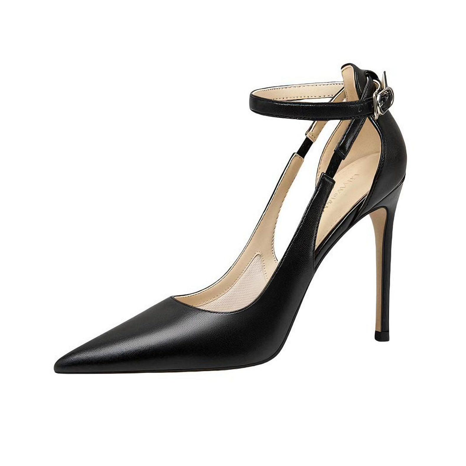 推荐商品：Lily Wei 包头 时尚 潮流 高跟鞋 NN909 跟高10cm/哑光皮/黑色