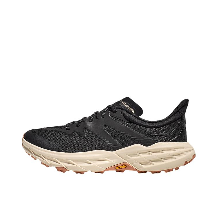 推荐商品：HOKA ONE ONE Speedgoat 5 飞速羚羊5 减震回弹 越野 支撑 网面织物 合成革 跑鞋 黑色/石膏白