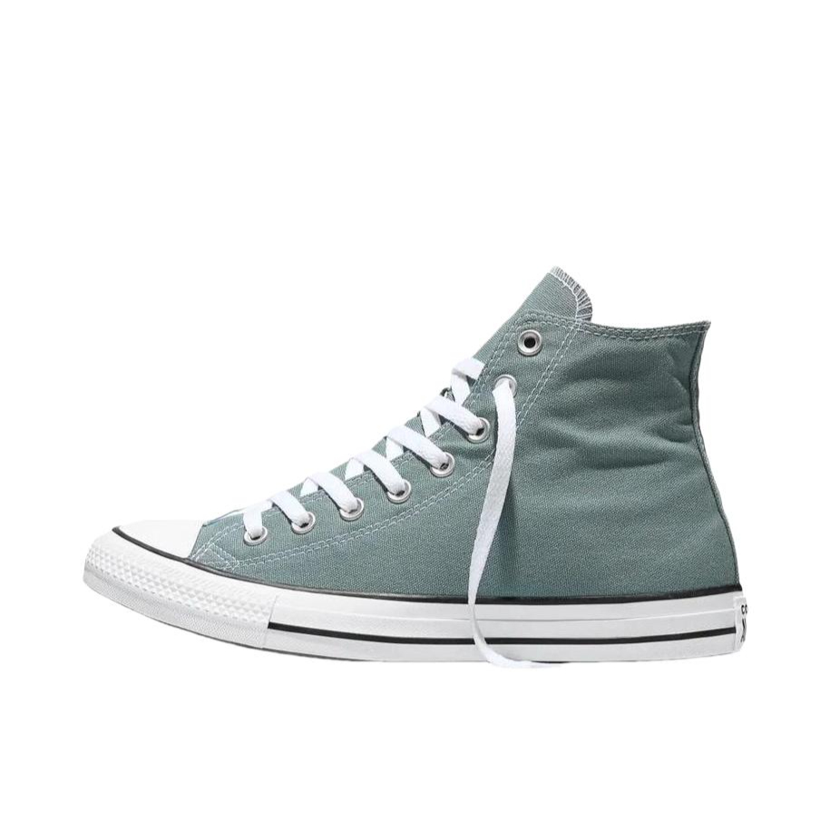 推荐商品：Converse/匡威 Chuck Taylor All Star 帆布鞋 常青款轻便防滑耐磨百搭复古圆头减震贴合高帮 绿色/羽白色