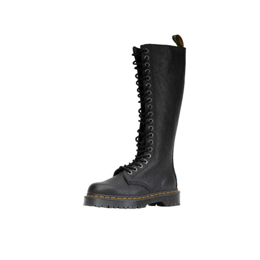 推荐商品：Dr.Martens 马汀博士 厚底长筒 软皮增高 马丁靴 黑色/皮面