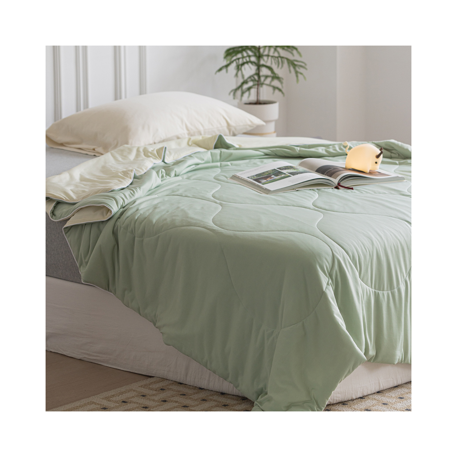 推荐商品：虾米的故事 锦纶被面 化纤被 夏被