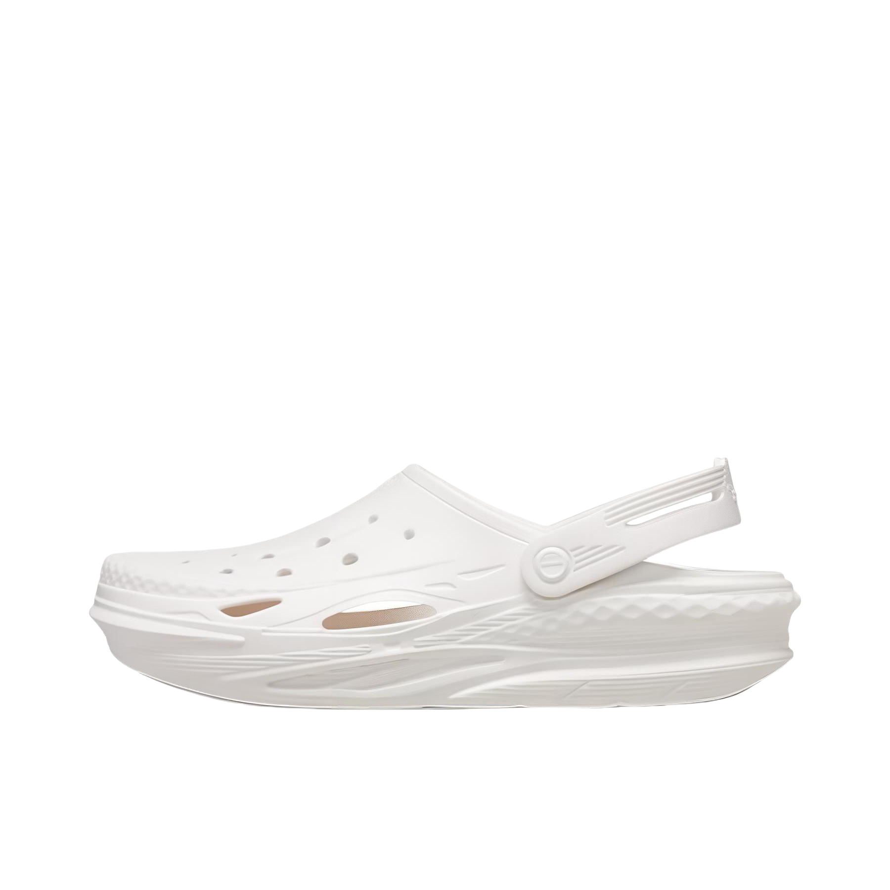 推荐商品：Crocs/卡骆驰 Off Grid Clog 电波 涉水 耐磨防滑 舒适轻便 包头 百搭时尚 外穿 沙滩 洞洞鞋 凉鞋 白色