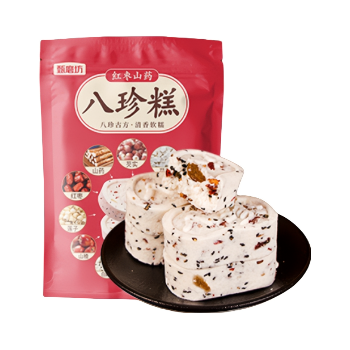 推荐商品：甄磨坊 八珍糕 250g 袋装 红枣山药味
