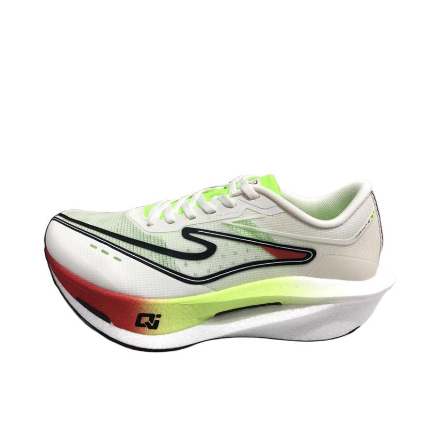 推荐商品：鸿星尔克 芷境ET 跑鞋 马拉松竞速减震耐磨低帮碳板体测轻便防滑回弹织物支撑 微晶白