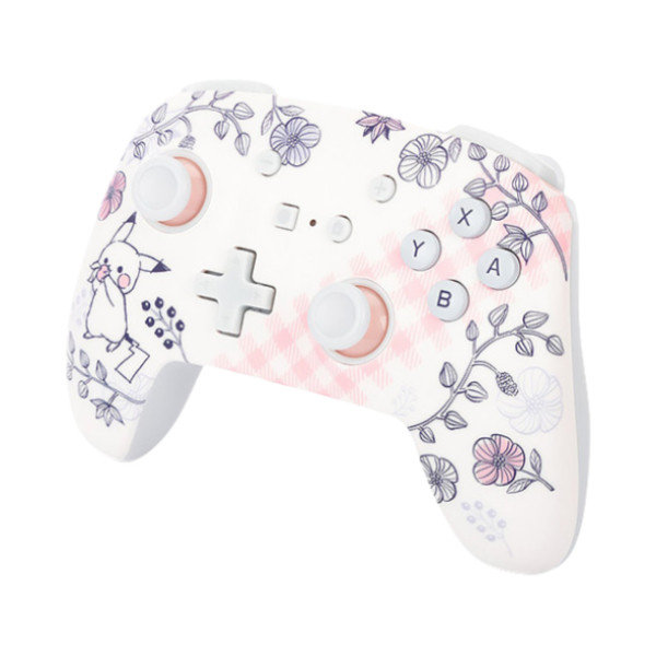 推荐商品：PowerA 任天堂授权 Switch Pro 双模 游戏手柄 双背键自定义 宝可梦联名限量版 宝可梦星之卡比 无线款 有线款 比卡丘塞尔达