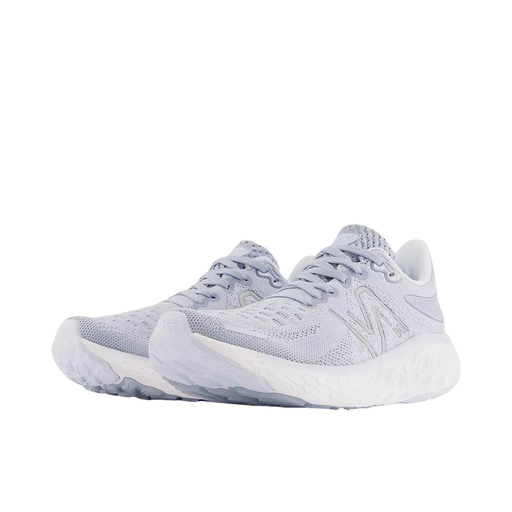推荐商品：New Balance Fresh Foam x 1080 V12 跑鞋 缓震支撑织物回弹复古长跑 灰色/白色