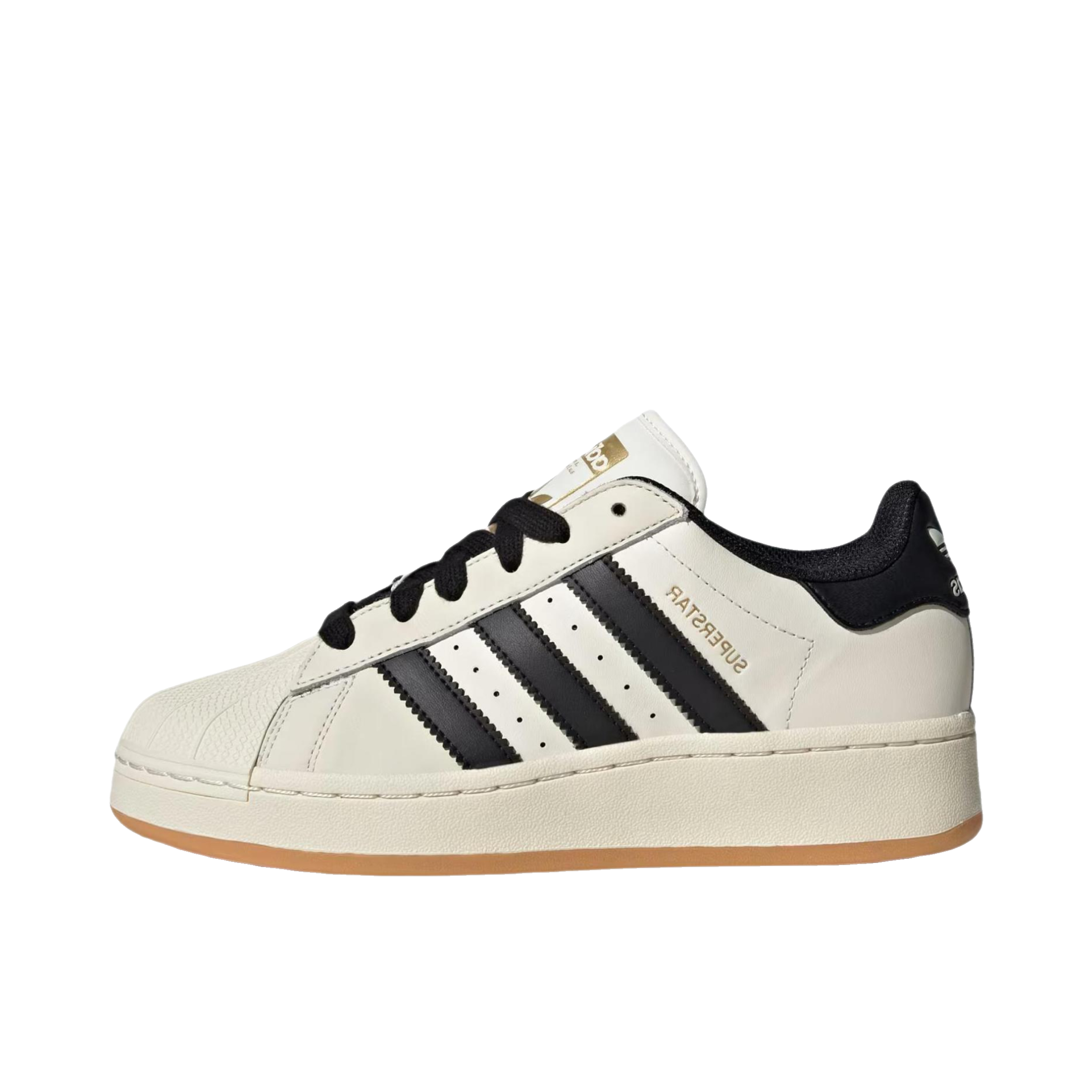 推荐商品：adidas Originals Superstar XLG 板鞋 贝壳头厚底增高舒适减震防滑耐磨轻便透气百搭时尚织物 女款/白色/黑色